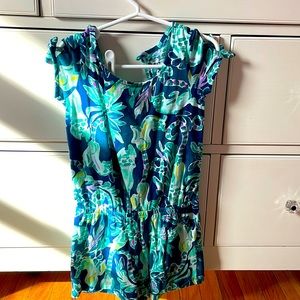 Lilly Pulitzer S (4-5) jungle romper NWOT